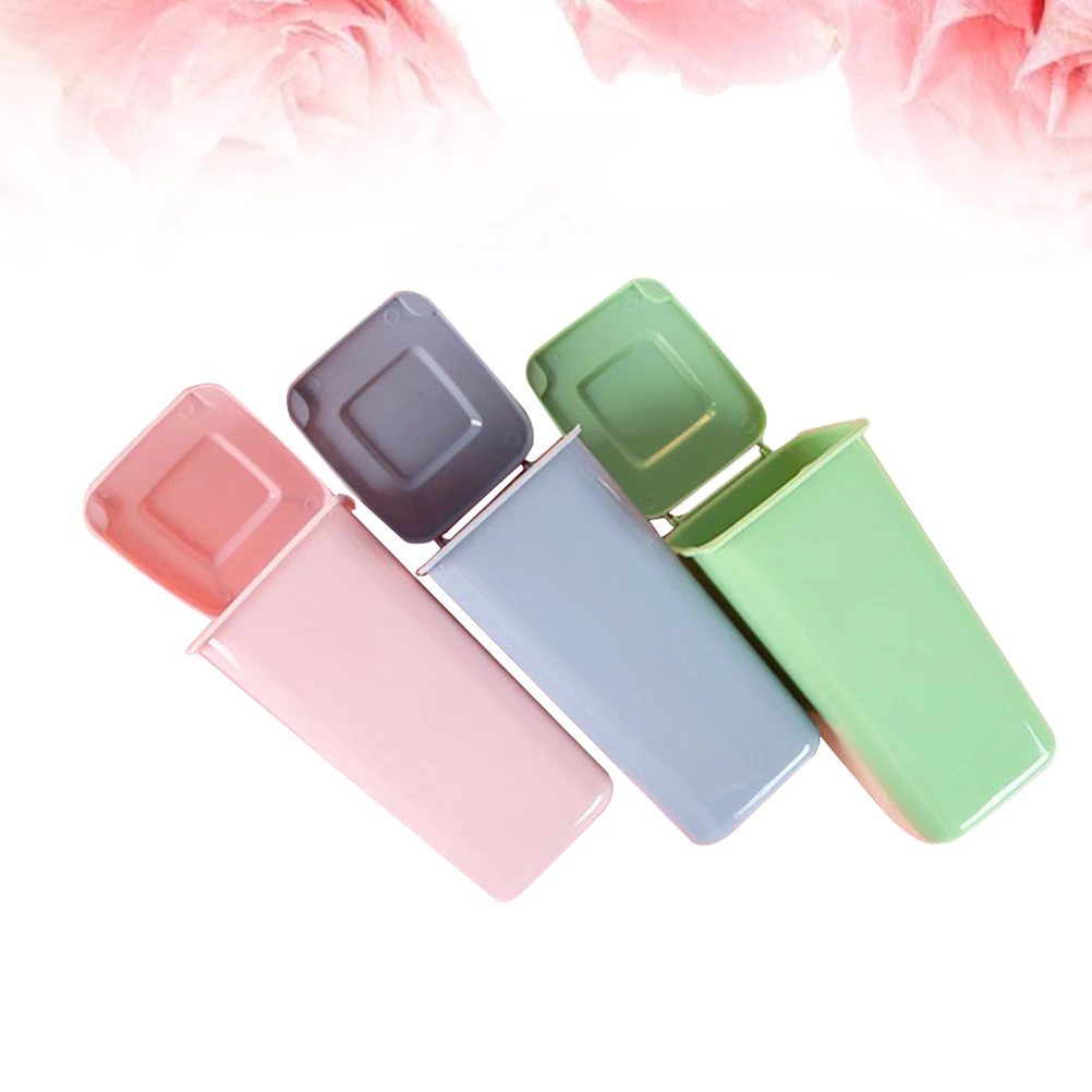 

3pcs Mini Trash Can Shaped Pencil Holder Desktop Organizer Cup For Office School Supplies Stationery Random Color
