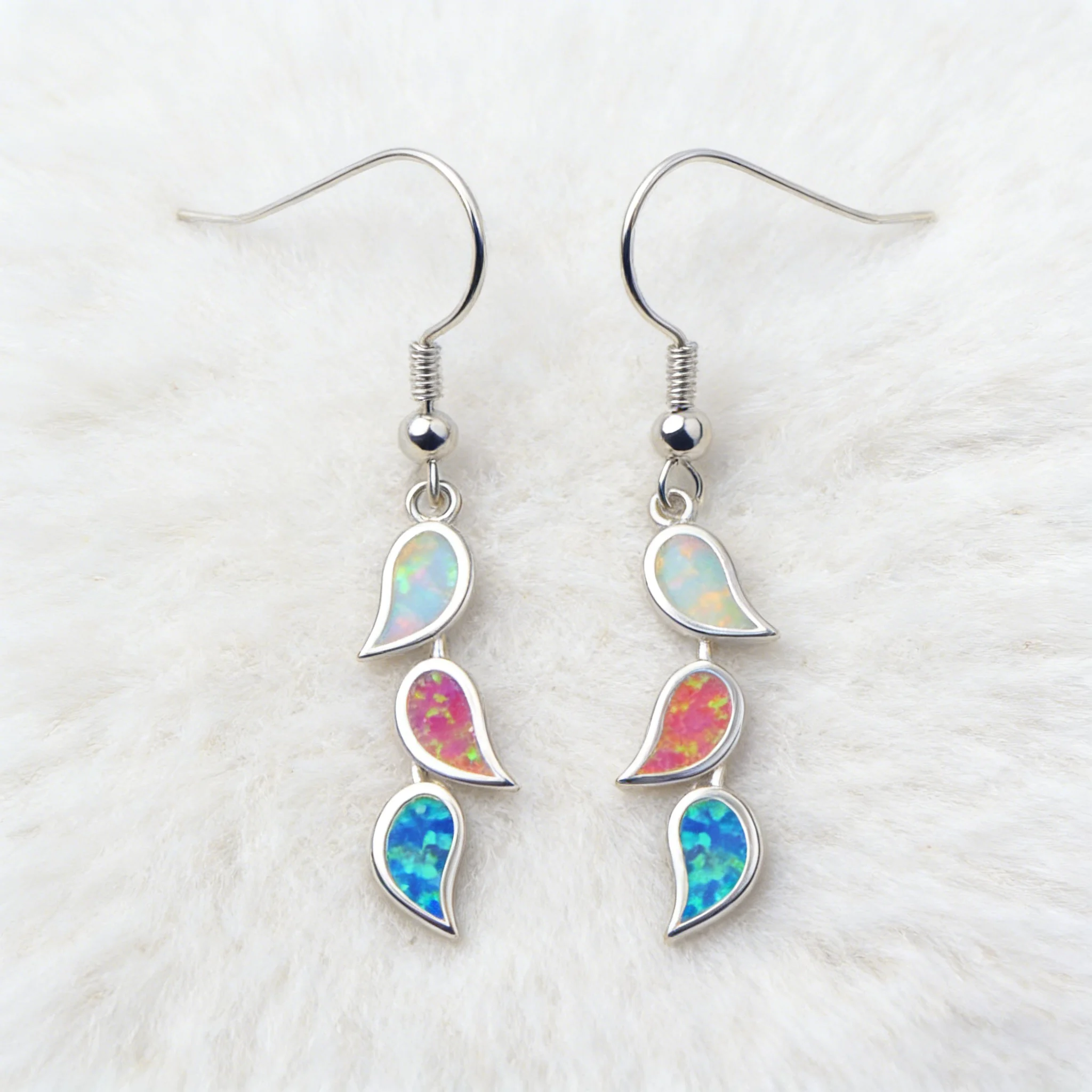 Kolczyki z opalem w kształcie – Opal Earrings Dangle recenzja i cena