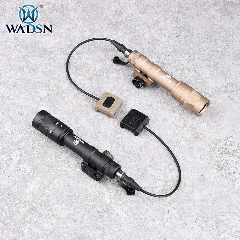 Imagem -02 - Wadsn-strobe Lanterna M600 M600w com Interruptor de Pressão Luz Olheiro Tático Arma de Caça Airsoft Acessórios