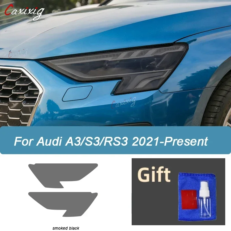 

For Audi A3 S3 RS3 8V 8Y 2013-On 2021 2022 Car Headlight Protection Transparent Anti-Scratch Protective Film TPU Stickers