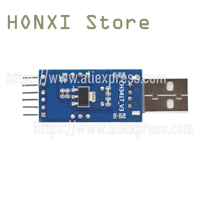 Módulo de doble función de 1 piezas CH341T de giro USB I2C IIC UART y giro USB TTL, microordenador de un solo chip, descargador de puerto serie