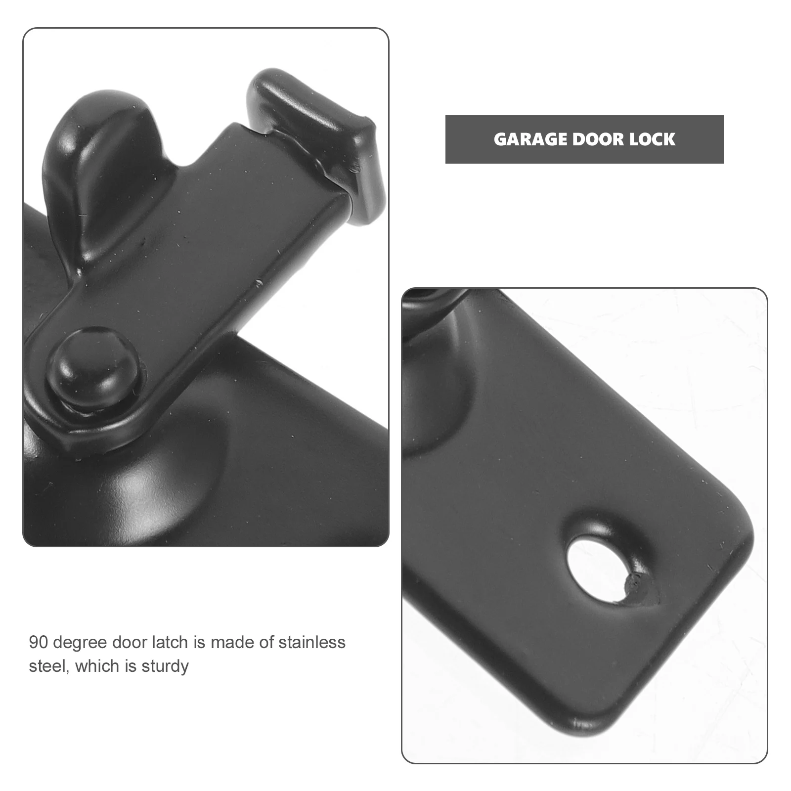 

2pcs Stainless Steel 90 Degree Buckle Latch Right Gate Hook Sliding Barn Screen Door Latch Gate Lock Clasp For