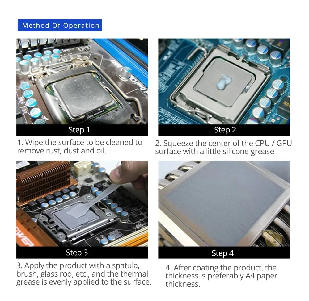 GPUHOLD GD900 Thermal Grease Paste CPU VGA LED LCD Cooling Fan Heatsink for PC Water Cooler - 1pcs 10pcs Options Available