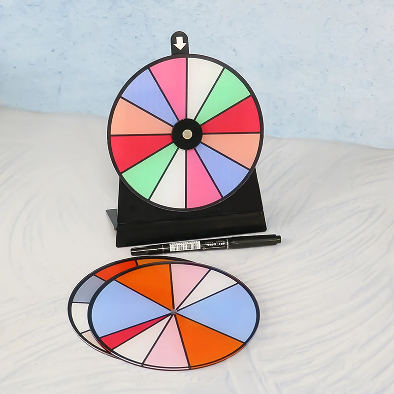 Wheel Prize Spin Game Fortune Party Turn Plate Wall Carnival Raffle The Draw Tabletop Lottery Machine Winner Fun Turntable