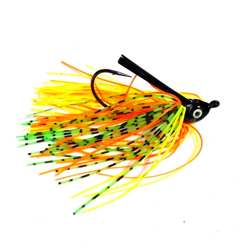 Jig Lure Spinner Köder 7g 10g 14g Rock Bart Angeln Lockt Gummi Jig Buzzbait Schwimmen Jig Kopf für Bass Hecht Wobbler Angeln Haken