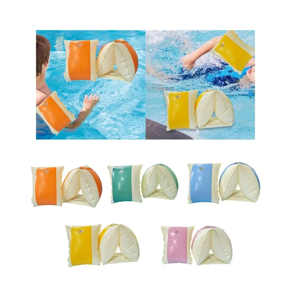 2Pcs 안전 훈련 팔 밴드 링 수영 훈련 수영장 완장 풍선 풀 플로트 슬리브 수영장 플로팅 수영 서클