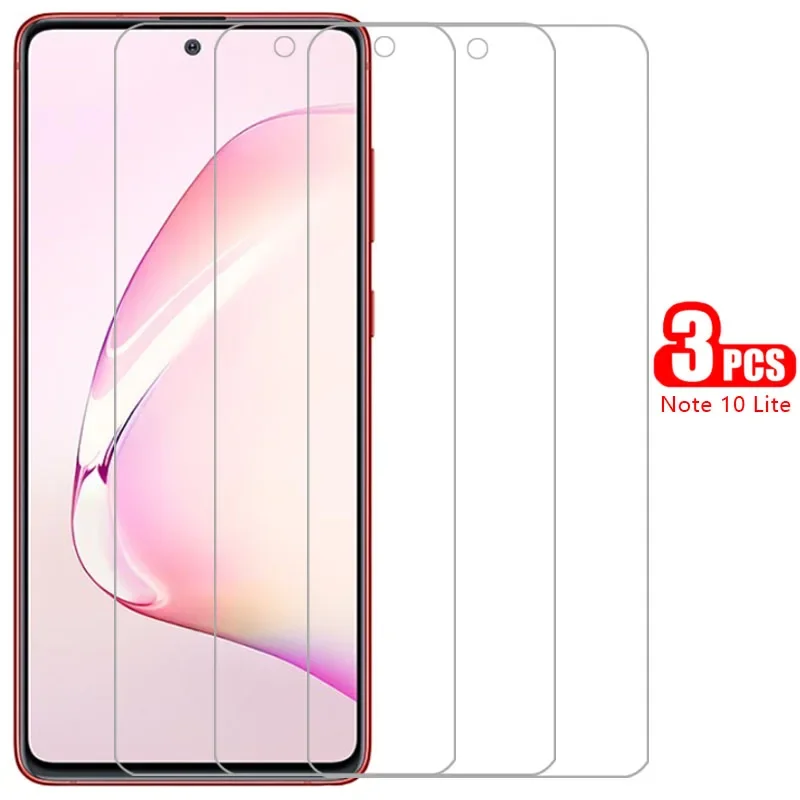 For 3pcs F Protective Tempered Glass for Samsung Note 10 Lite Screen Protector on Galaxy Note10lite Not Note10
