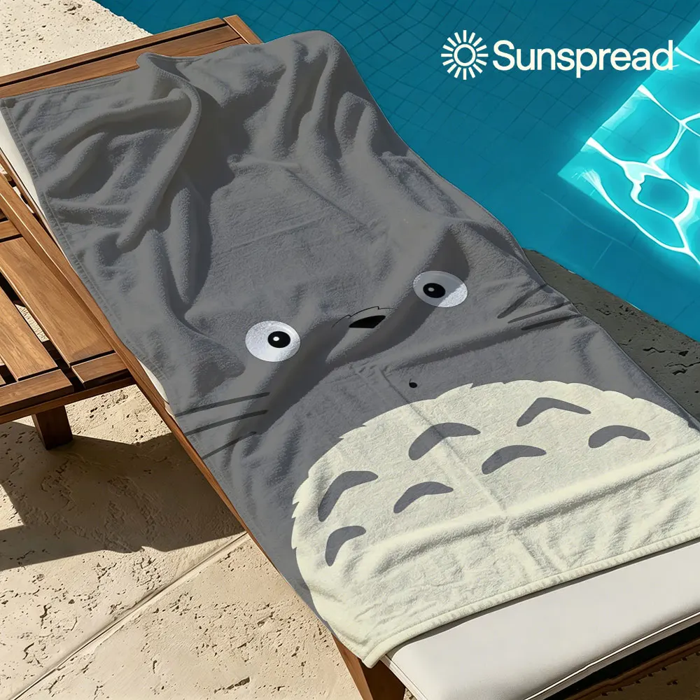 1pc T-Totoro Quick Drying Bath Towel Microfiber beach towel light weight swimming camping yoga beach out