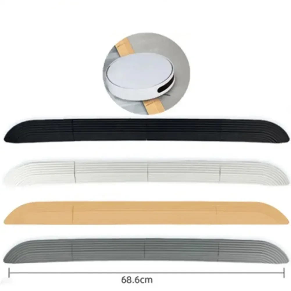 4PCS Robot Vacuum Sweeper Sill Bar Step Ramp Climbing Mat Replacement Accessories For Household Supplies TPE Soft Plastic