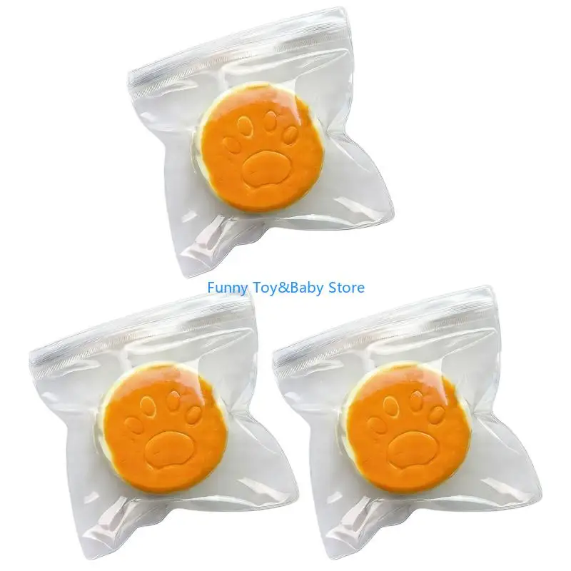 Cheesecake Vorm Knijpspeelgoed Zachte handtherapie Zintuiglijke Knijpspeelgoed Voor Volwassenen Kinderen Kantoor Reizen Gift