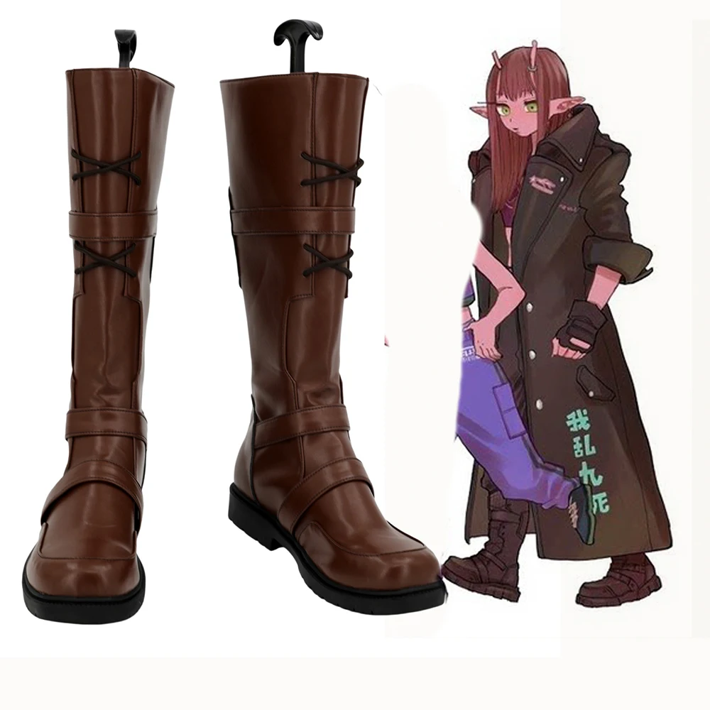milky-subway-the-galactic-limited-express-akane-chiharu-cosplay-boots-brown-shoes