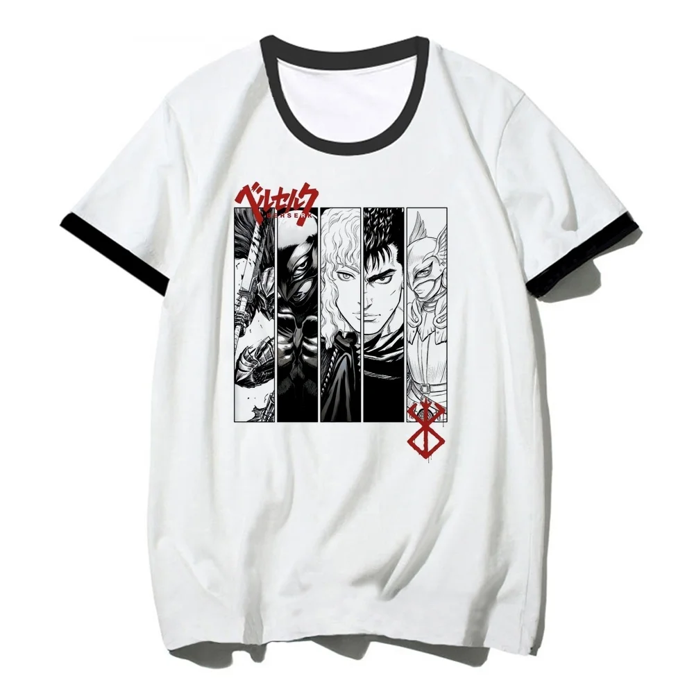 Berserk t shirt girl grunge party anime vintage alternative  t shirt party summer y2k gyaru streetwear