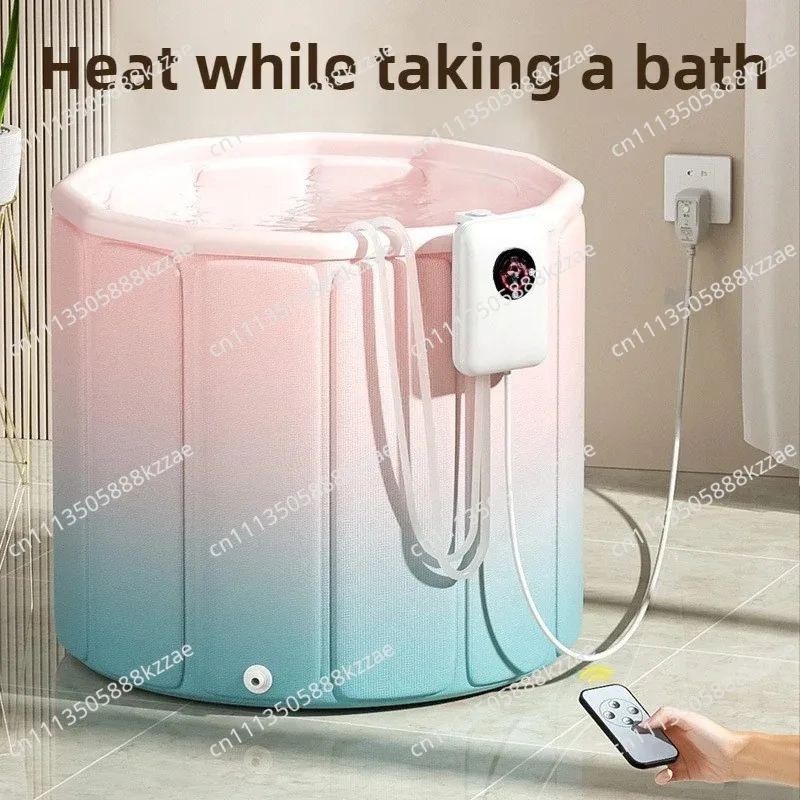 Heater Constant Temperature Bath Heater Water Circulation Folding Bathtub Heating While Soaking Sauna Steam Shower