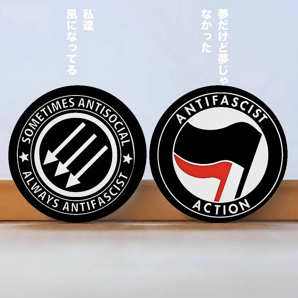 

Antifa Anti Fascist Anti Cover Brooches Funny Meme Badge Fashion Jewelry Gifts