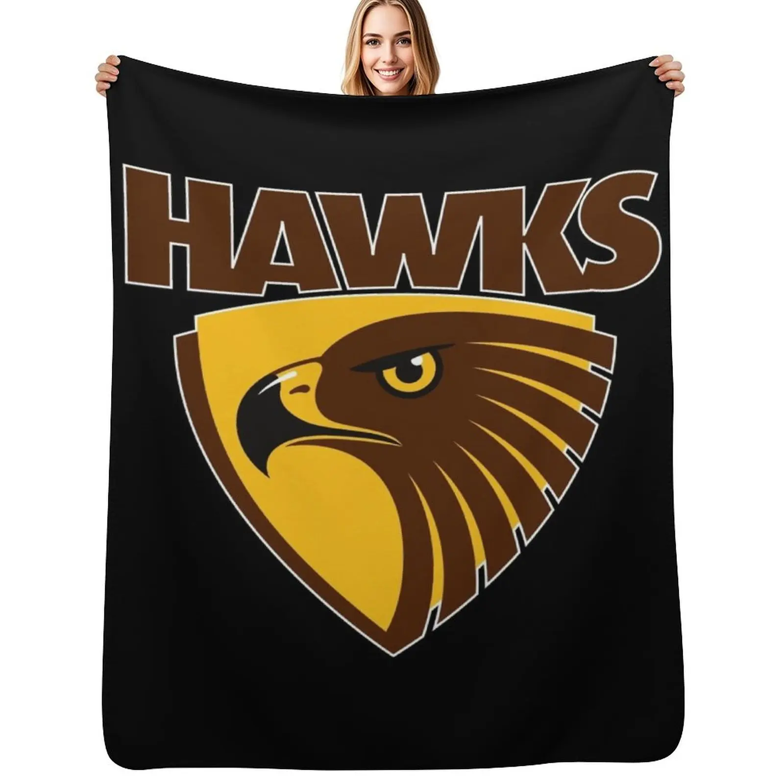 

Hawk and Shield Throw Blanket christmas gifts Shaggy Baby Soft Plush Plaid Blankets