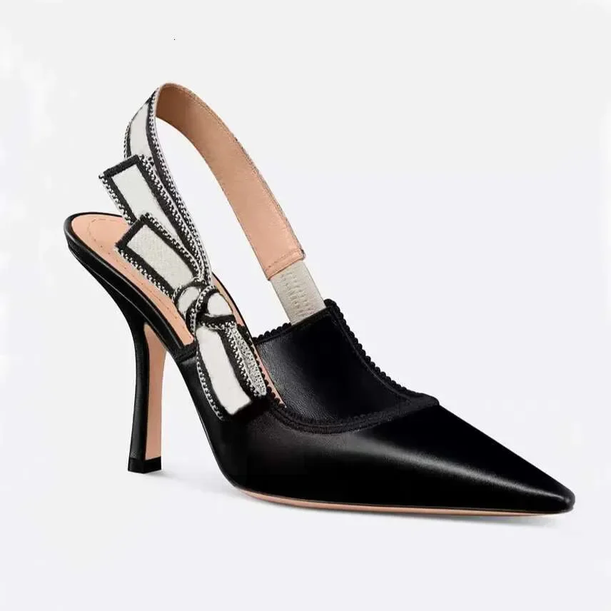 

designer Brand The catwalk New Women sandals High Heels Webbing Bow Pointed Classic Fashion Dress Evening Shoes Size 34-42