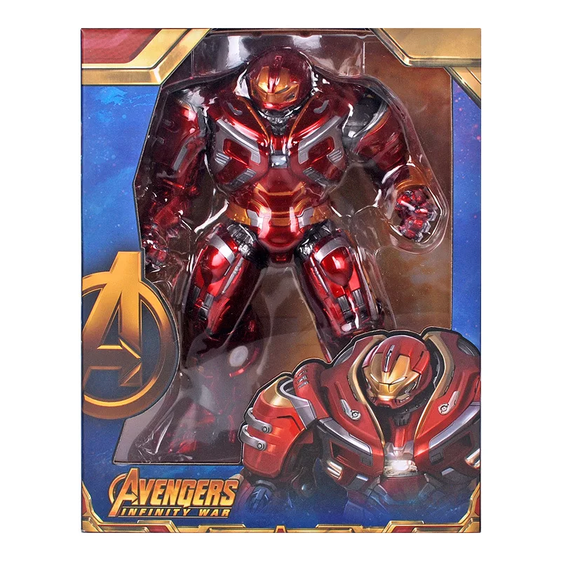 

Marvel Iron Man Glowing Anti-The Hulk Armor Model Super Hero Action Figures Collection Decoration Model Statue Birthday Gift Toy