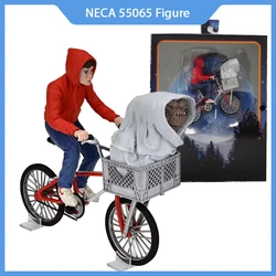 In Stock Original Neca 55065 Et The Extra Terrestrial 40th Anniversary Elliott  E.t. On Bicycle Action Figure Model Statue Toys