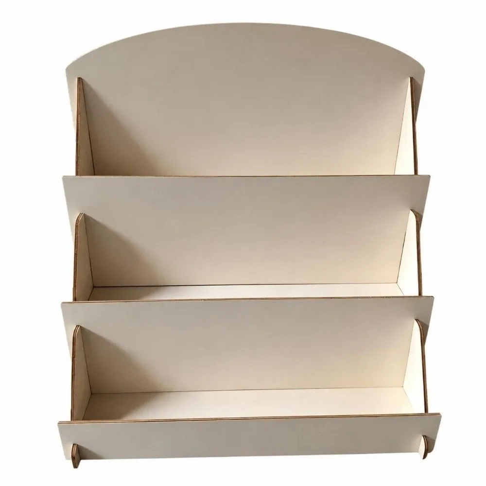 Multi-Purpose Desktop Display Rack Multiple Grids Layered Shelves Candy Storage Shelf Wood Sundries Organization