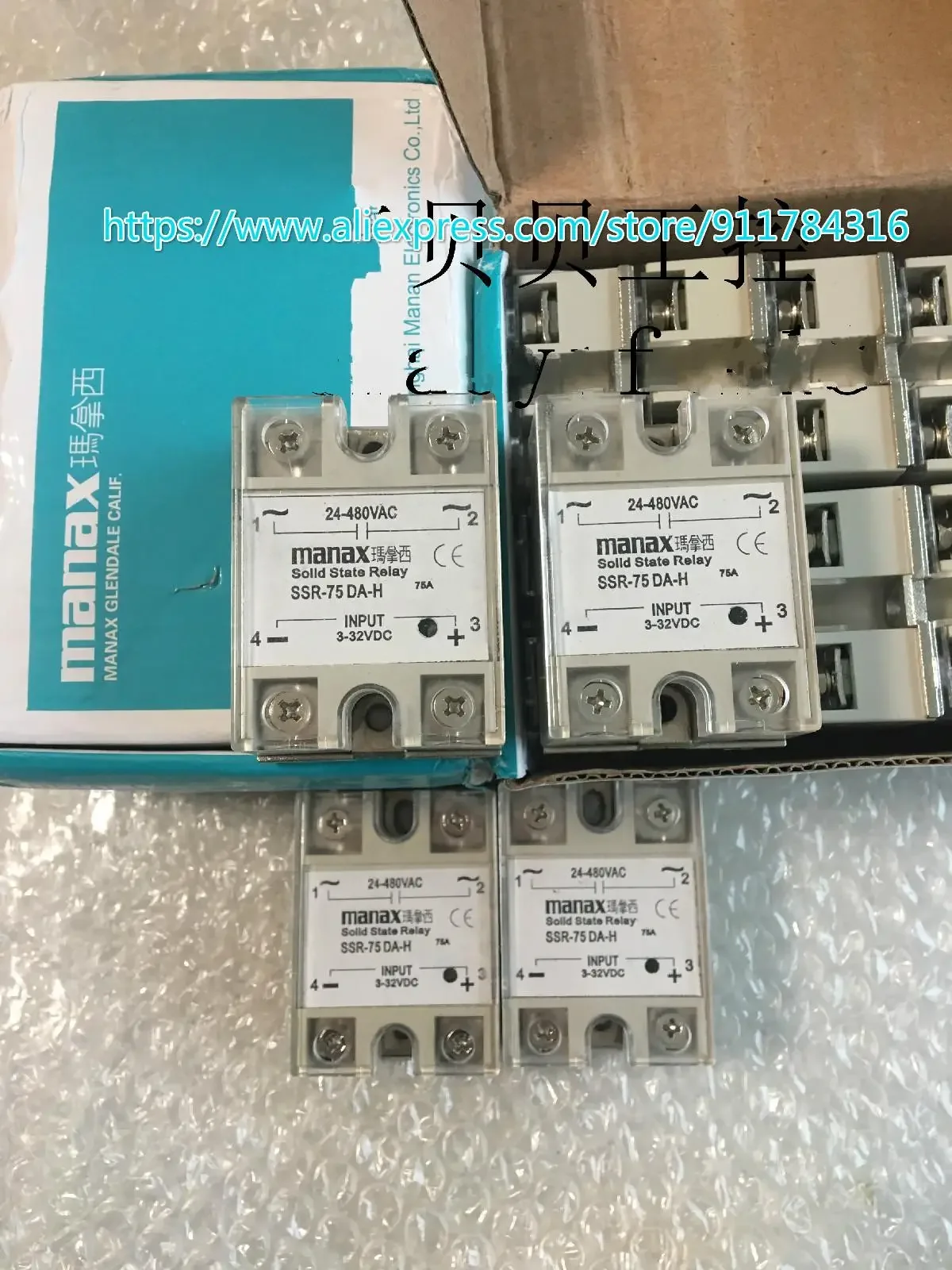 New Original fotek Solid State Relay SSR-75DA-H SSR-4875DA  SSR-75DA  SSR-25DA-H SSR-40DA-H SSR-50DA-H SSR-25DA