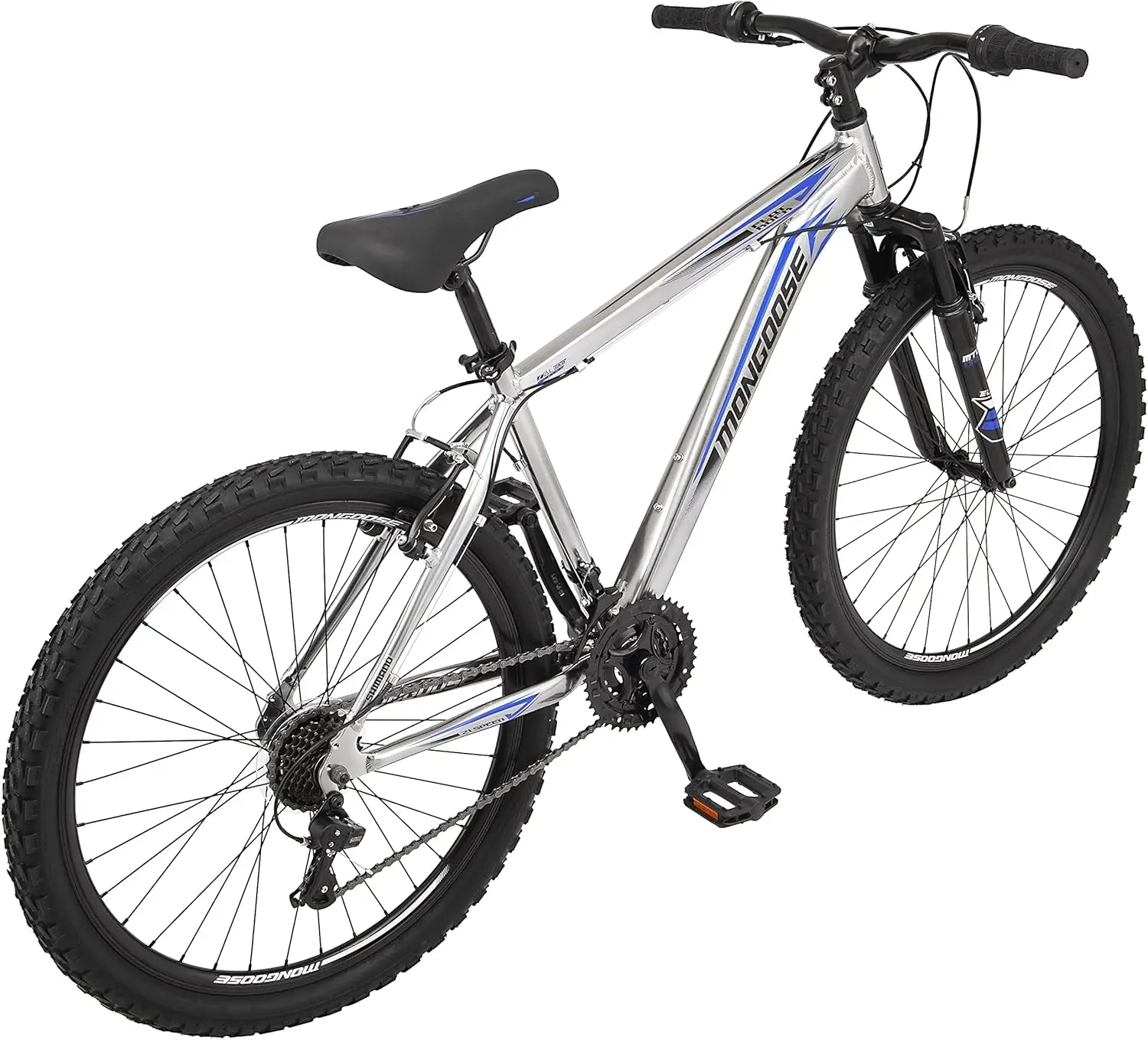 21-Speed Hardtail Mountain Bike, 24 to 29-Inch Wheels, for Men Women Boys and Girls, Front Suspension, 14.5 to 18-Inch Aluminum