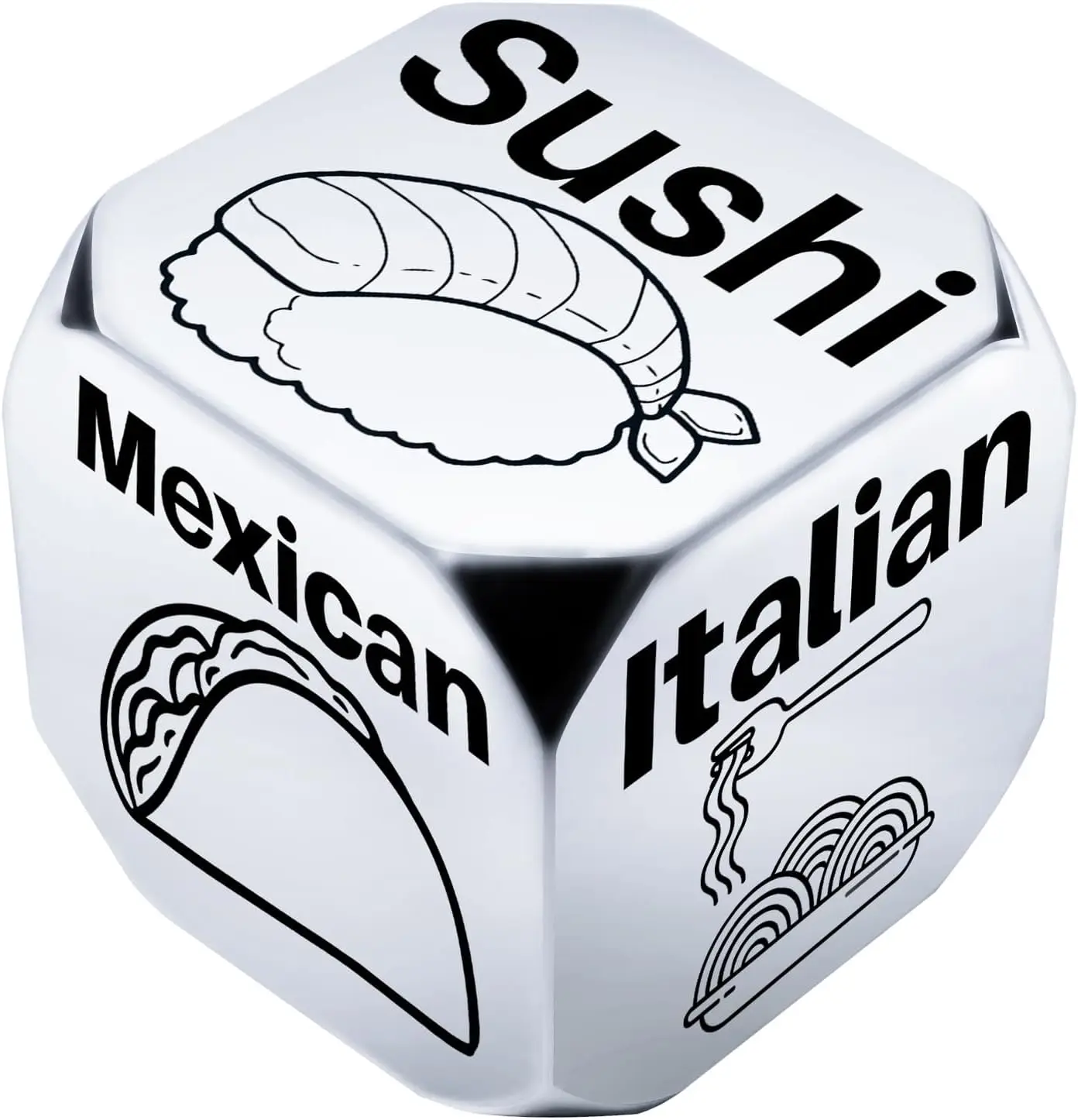 

Funny Food Decision Dice for Couples - Valentine's Day, Anniversary & Date Night Gifts