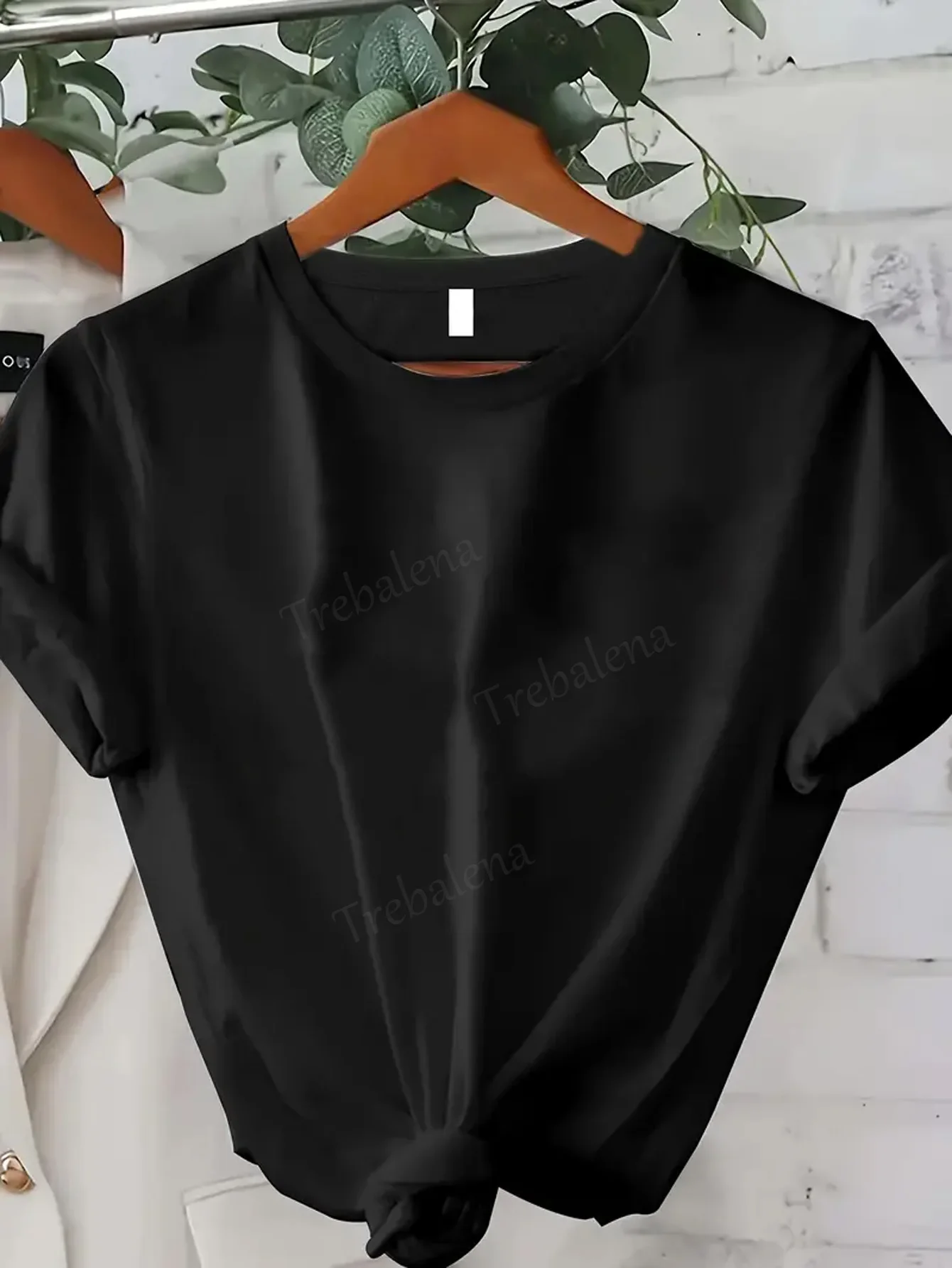 여성 티셔츠 섹시한 매듭 밑단 티셔츠 여성용, 캐주얼 여름 스타일, 블랙 반소매 탑