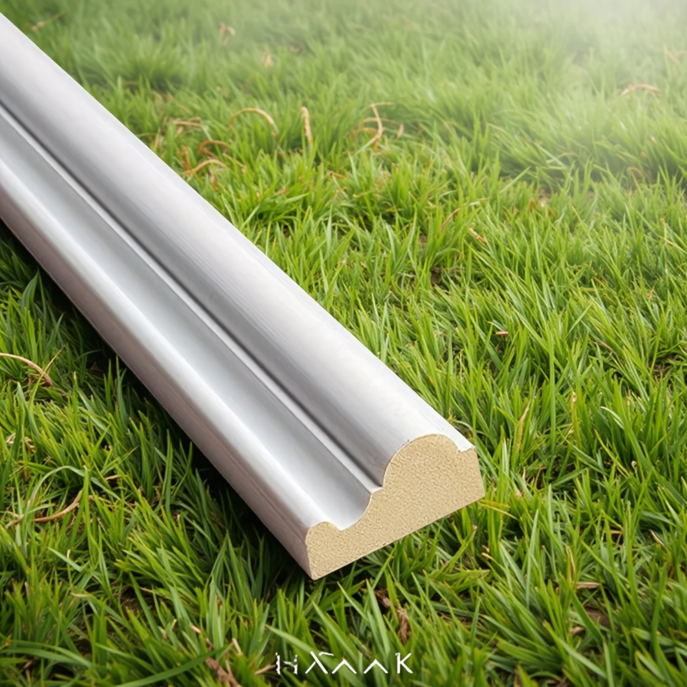 

White high and low PU lines imitating plaster and wood background wall, wall surface beauty edge and sealing strip