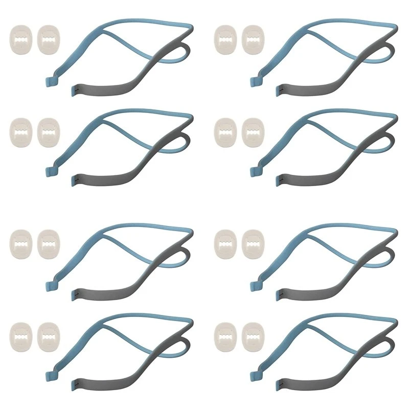 【A17Z】8X For Resmed Airfit P10 Headgear Strap, Replacement CPAP Headgear Compatible For Resmed Airfit P10