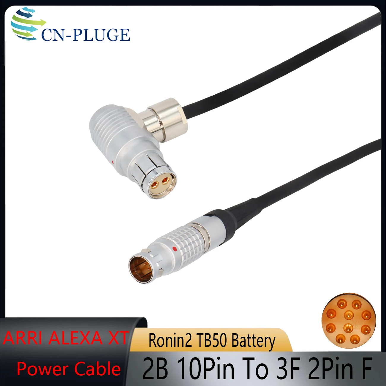 

Кабель питания DJI RONIN 2 TB50 с разъемом 2B 10 Pin на 2 Pin Female для ARRI Alexa XT SXT, Alexa 65 LF