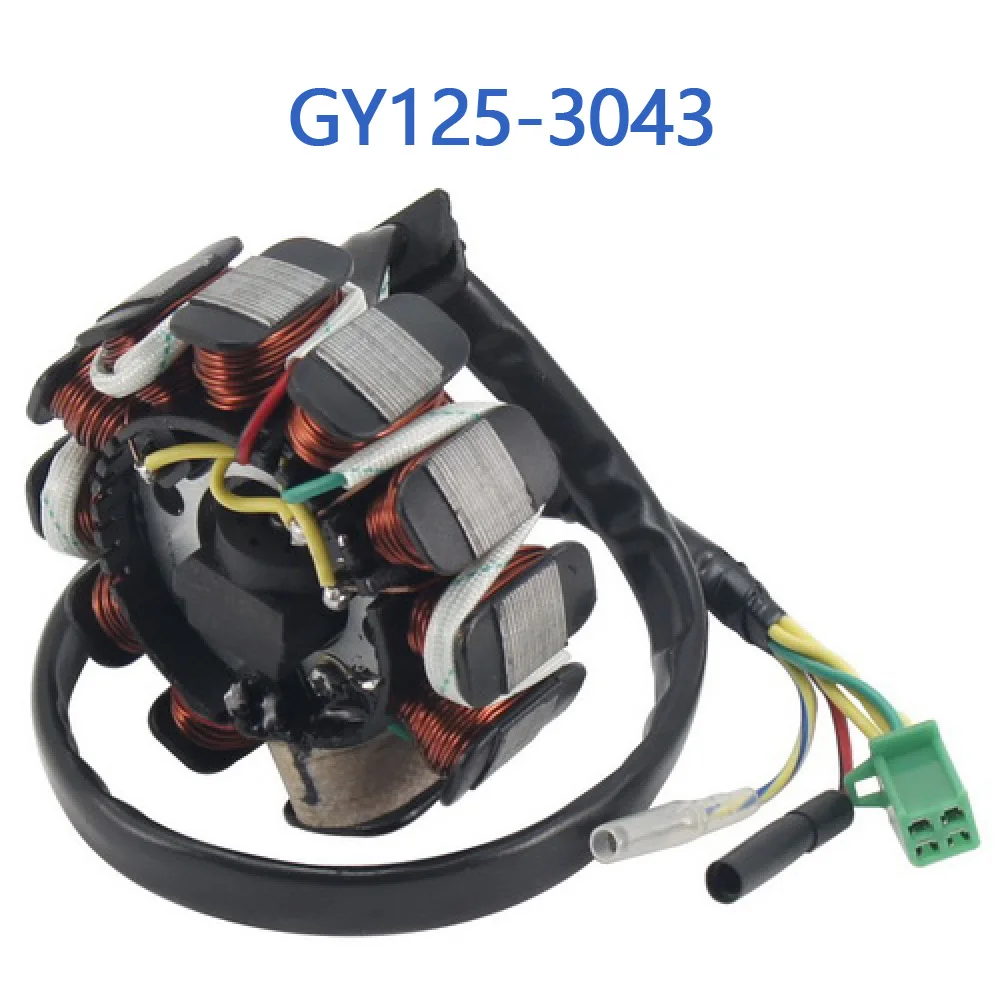 GY125-3043 GY6 125cc 150cc 11 Pole Stator For GY6 125cc 150cc Chinese Scooter Moped 152QMI 157QMJ Engine