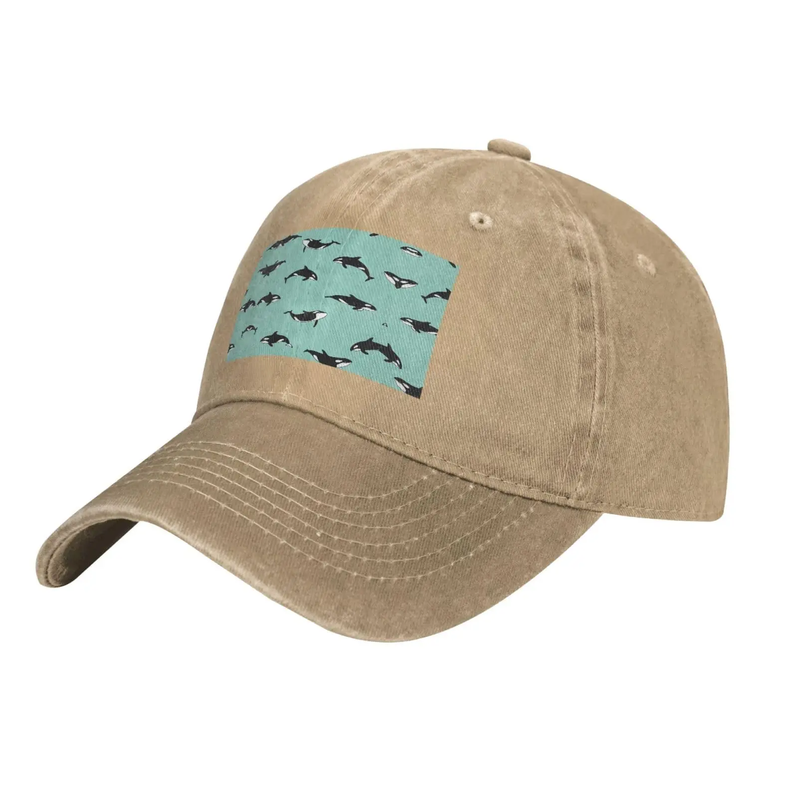 

Pacific Ocean Whale Print Baseball Cap Cotton Dad Hats For Man Women Trucker Hats Comfortable Cotton Cap Versatile Daily Wear