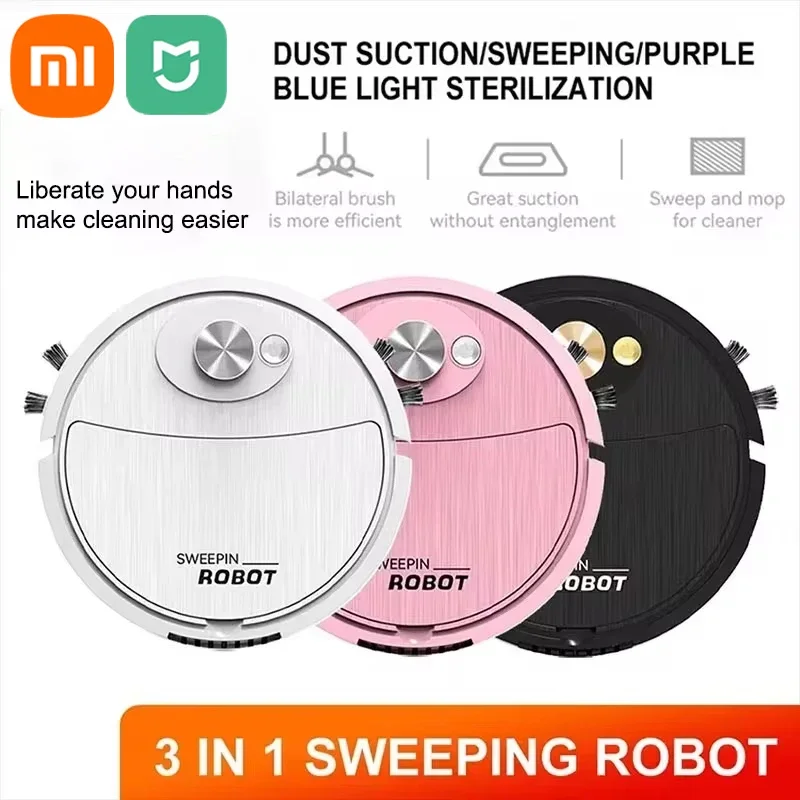 Xiaomi MIJIA 3-in-1 Sweeping Robot Home Smart RC Sweeper Vacuum Mopping Automatic Sweeping and Mopping All-in-1 Cleaning Expert