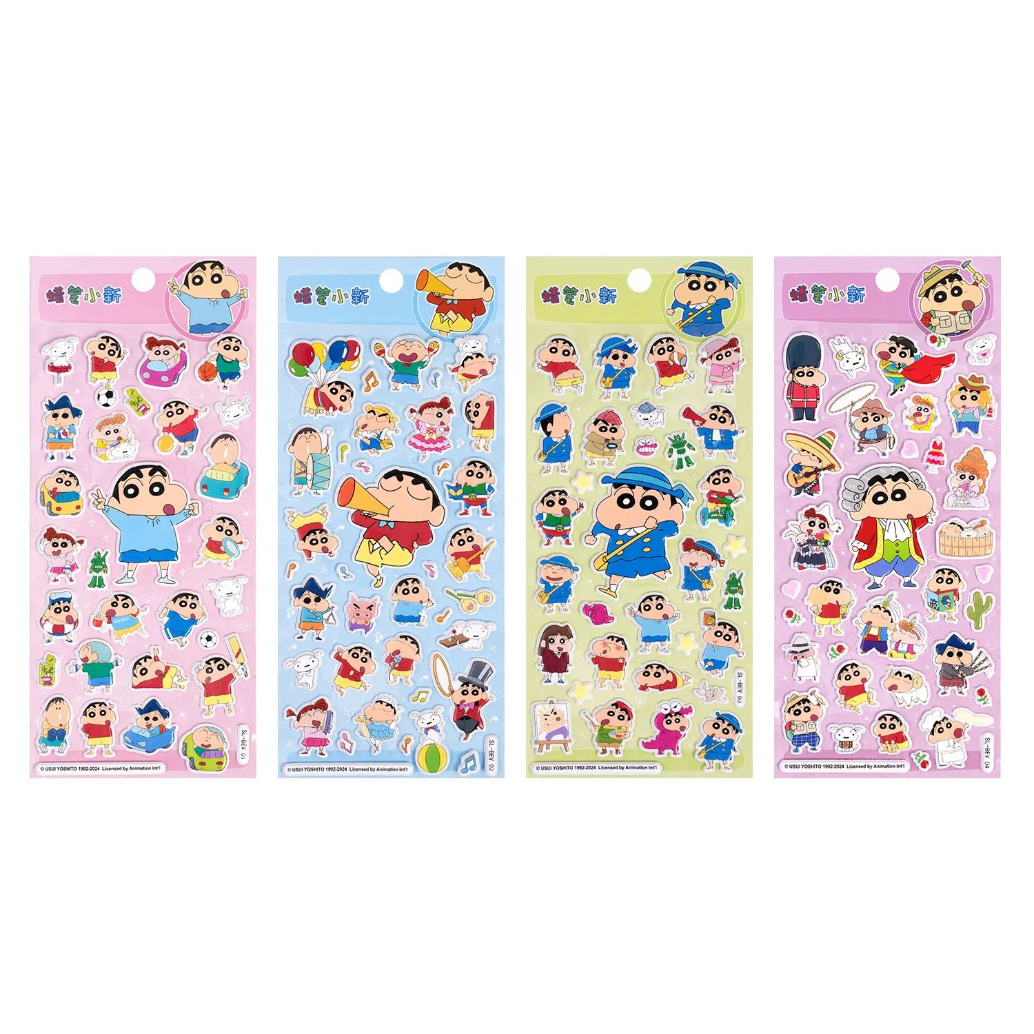 ملصقات فقاعات مجسمة ثلاثية الأبعاد من Crayon Shin-chan، ملصقات كرتونية لطيفة للأولاد والبنات للأطفال، ملصقات مكافآت