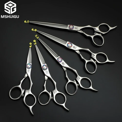 Imagen 2 del producto MSHUIGU-tijeras profesionales para el cabello, tijeras de adelgazamiento multifuncionales 440C, herramientas de barbería de 4-6,5 pulgadas, accesorios para collares con peine