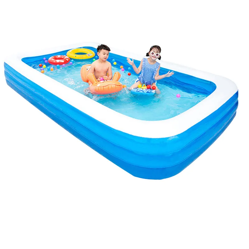 Inflatable Pool, Oversized Thickened Family Swimming Pool  for Adults, Outdoor, Garden, Backyard, Water Party