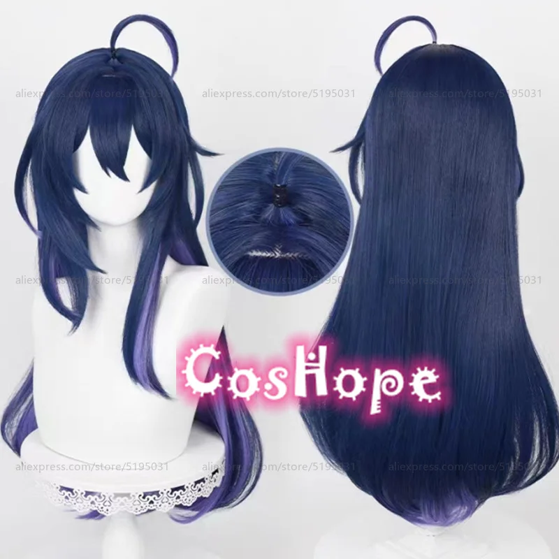 Seele Cosplay Wig 73cm Long Wig Blue Black Purple Wig Cosplay Anime Cosplay Wigs Heat Resistant Synthetic Wigs