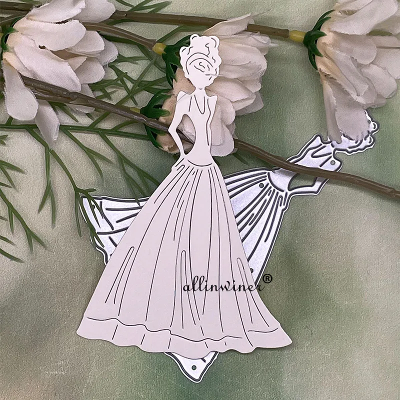 Beautiful bride Metal Cutting Dies Stencils For DIY Scrapbooking Decorative Embossing Handcraft Die Cutting Template
