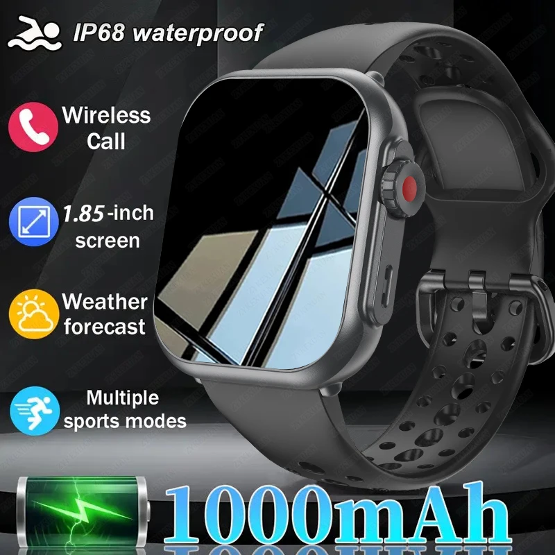 2025 Новые умные часы для мужчин и женщин AMOLED 100 + спортивные 1000 мАч аккумулятор Bluetooth вызов GPS трек водонепроницаемые умные часы для IOS Android