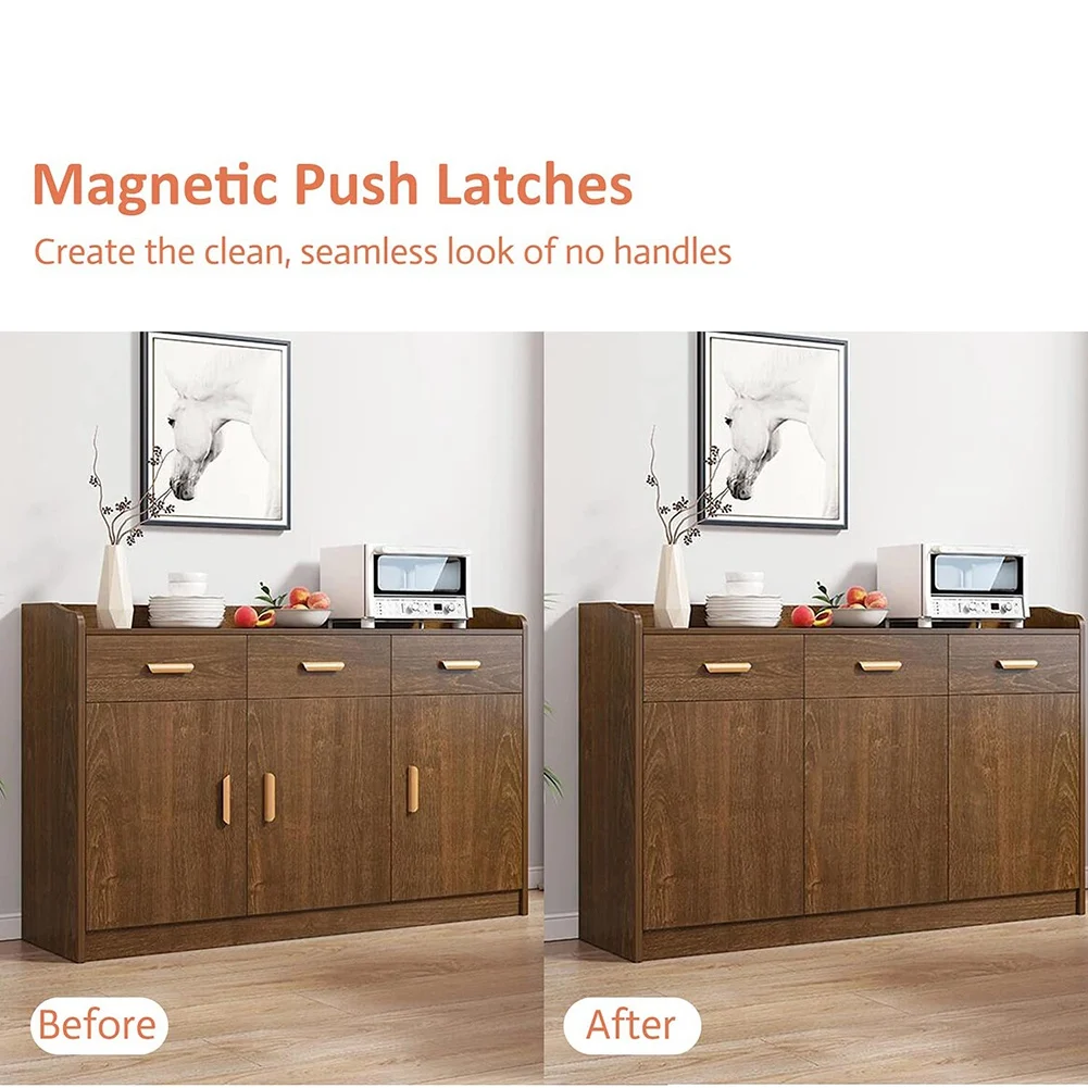 BAAZ ร้อน Push Latches Push To Open ประตูจับ Push To Close Magnetic Latch Touch เปิดสําหรับวาดตู้ครัว
