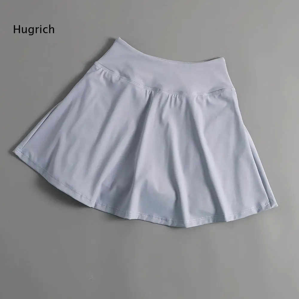 Women Sports Pleated Mini Skort High Waist Built In Inner Shorts Quick Dry For Tennis Golf Running Fitness Activities