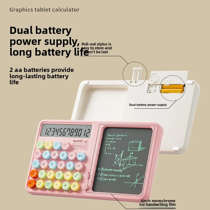 New Multi-functional Handheld Tablet Calculator With Desktop Office Memo Computer Draft Accounting Large-screen Wholesale