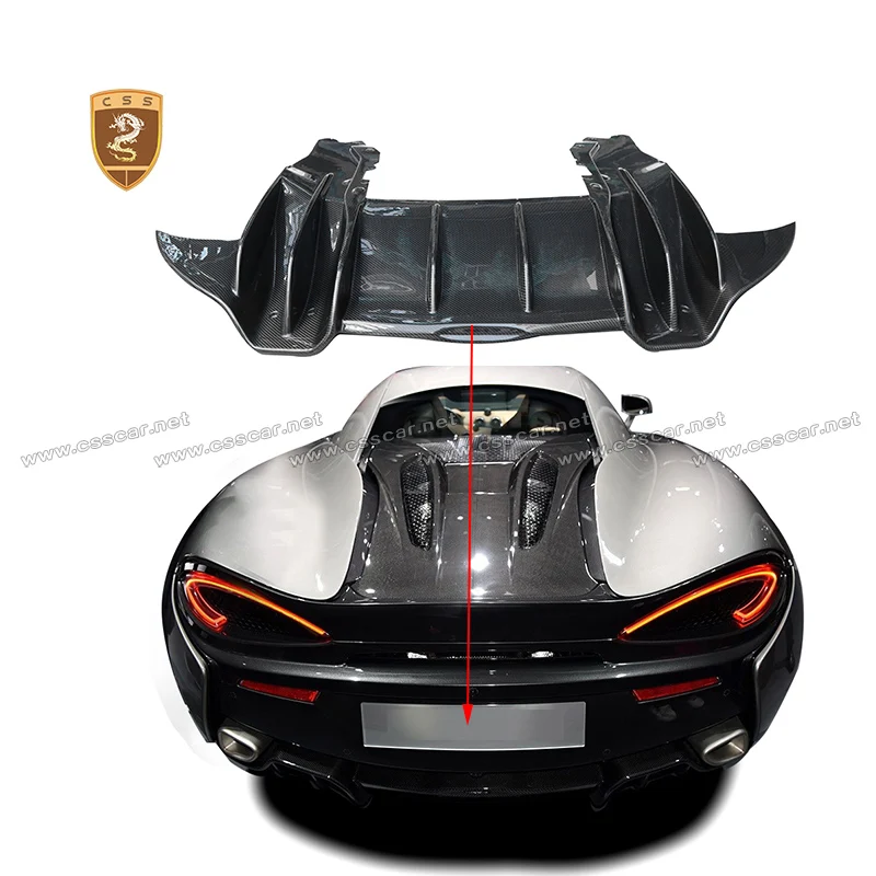 

Nov Style Car Rear Bumper Lip Protector Guard Diffuser For Mclaren 540/570S Car Boot Splitter Guard Spoiler Plate Bodykits