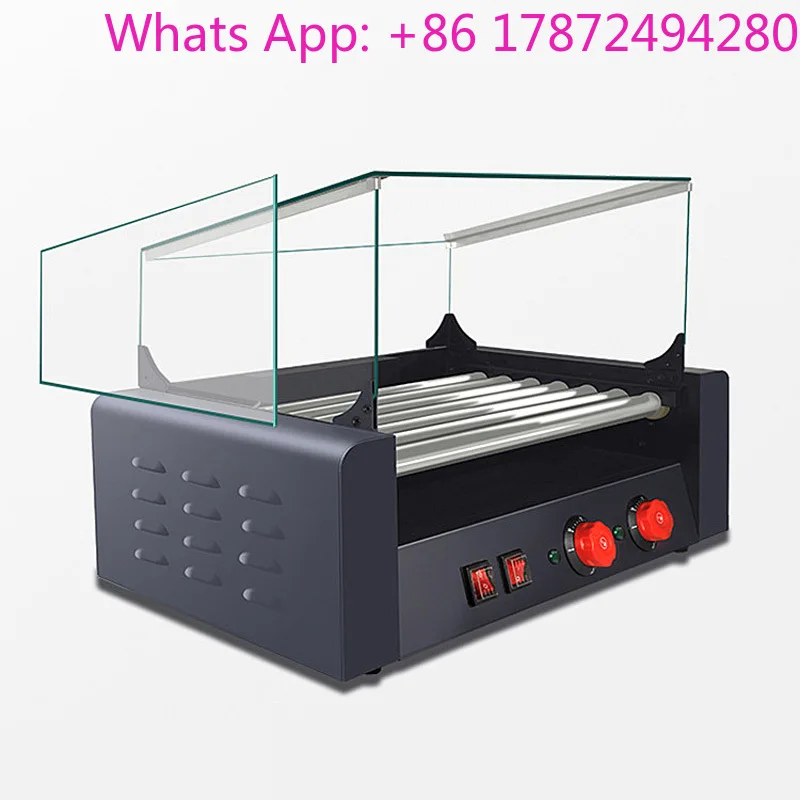 Commercial Hot Dog Roasting Machine French Sausage Roasting Hot Dog Barbecue Machine Hot Dog Roller