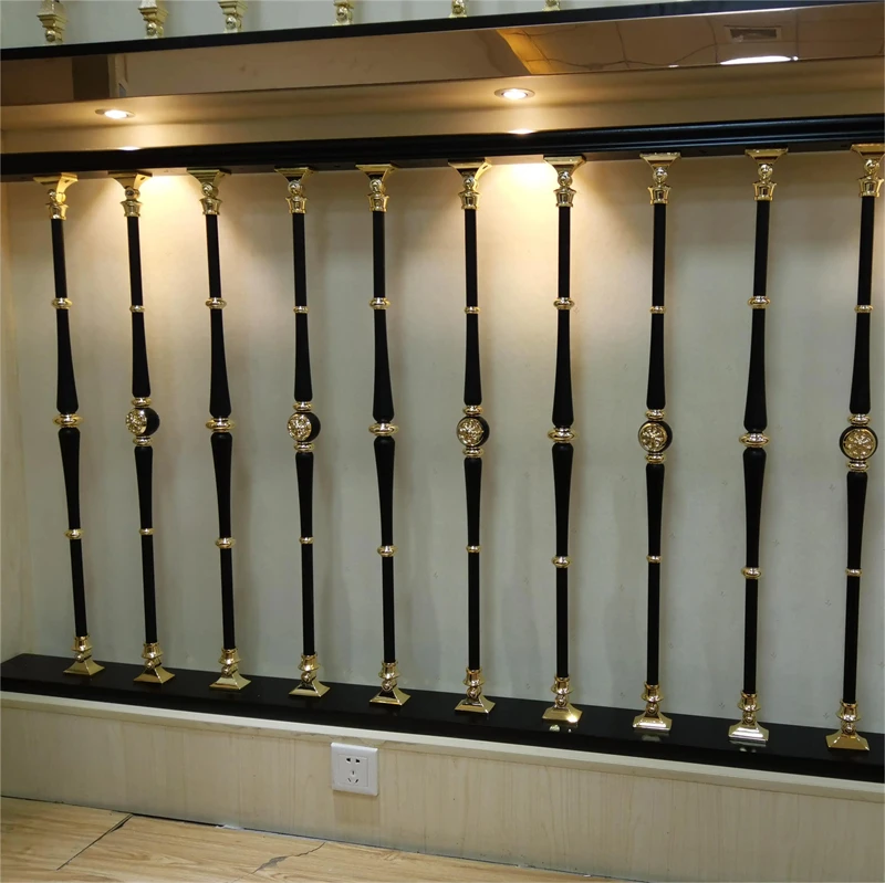 cj-Customized Modern Design Stainless Steel Wrought Iron Column Guardrail Villa Handrails Metal Stair Banisters Railings@