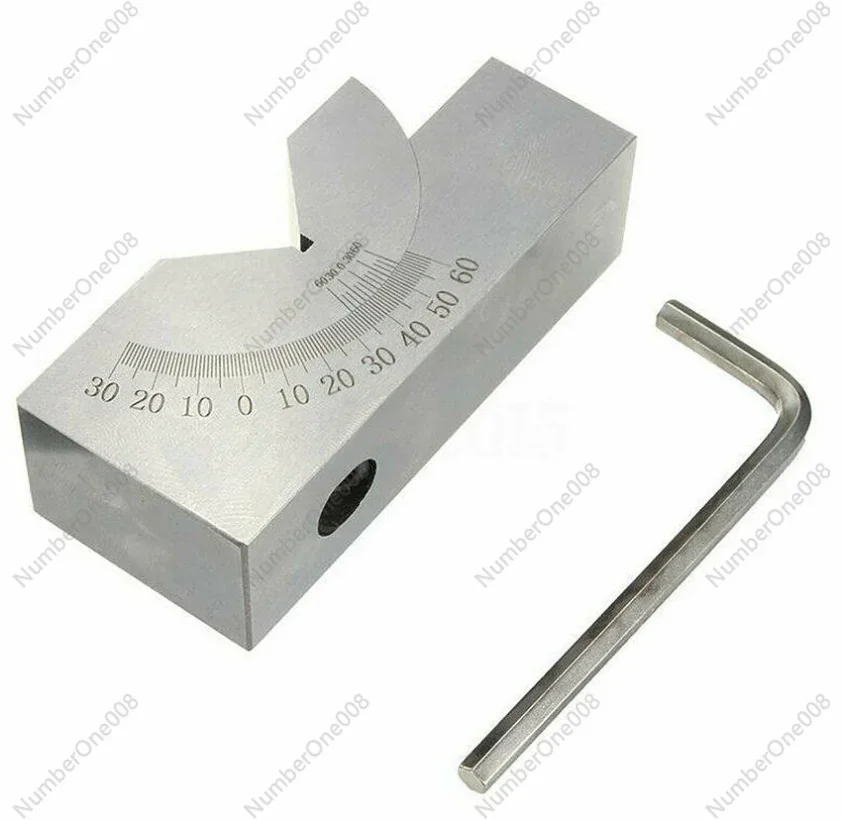 New Milling Precision 90Celsius Adjustable Angle V Block 0-60Celsius Vice Grip Hold Clamp CNC Milling Machine