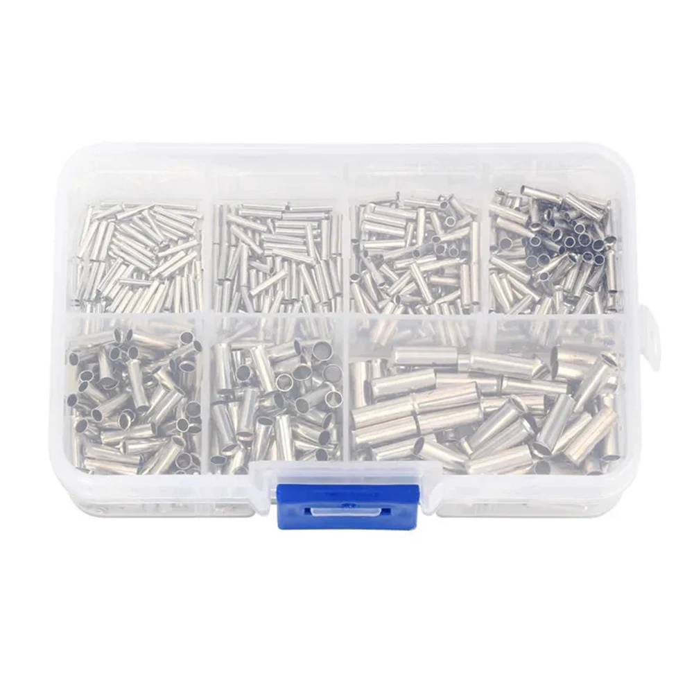 700pcs 7 Sizes Wire Copper Crimp Fitting Ferrules 22-10 AWG Connector Terminals High Quality 700pcs Wire Connector Ferrules