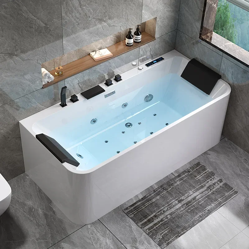 for Thickened Acrylic Bathtub Intelligent Constant Temperature Heating Jacuzzi Independent Three Group Side Double Shower