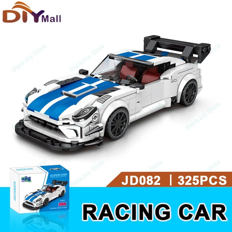 

MOC Speed Racing Car Building Blocks Supercar DIY Model Kit STEM Educational Creative Toy Vehicle Summer Gift for Kids