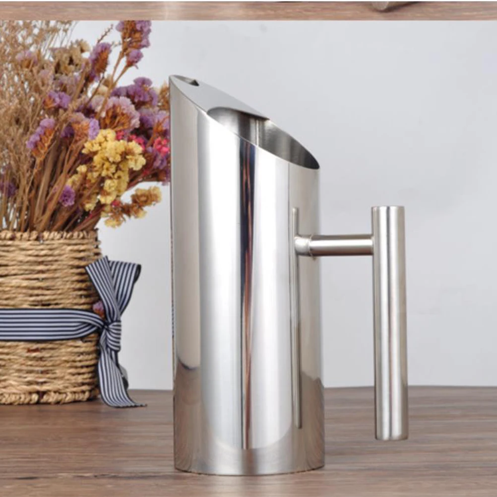 

Infuser Big Pitcher with Lid Cocktail Kettle Stainless Steel Juice Large Capacity Metal